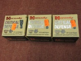 3 boxes of 357 mag. Hornady Critical defense ammo