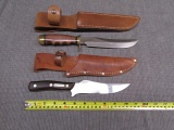 2 knives with sheaths, Old Timer Schrade and MDF