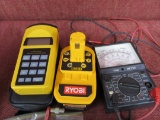 Ryobi Battery Charger, VOM Meter, Ultra Sonic Distance