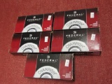 x5 new boxes of Federal 9mm 115gr FMJ RN