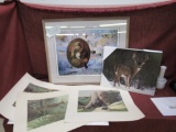 large lot with wildlife prints.