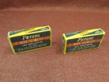 lot of 2 vintage peters boxes. partially full. 27rds total.