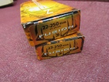 x2 boxes of federal 22-250rem. 55gr