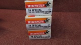 3 boxes of Winchester 38spl 158gr Semi-Wad Cutter