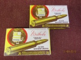 2 boxes of Vintage .257 Weatherby Magnum Ammo 117gr