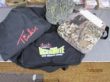 large Scentlok tote and tinks bag. with 2 seat cushions