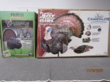 3 pc turkey decoys in box. 2 jakes and a hen