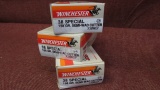 3 boxes of Winchester 38 spl 158gr Semi-Wad Cutter