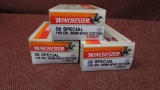 3 boxes of Winchester 38 spl 158gr Semi-Wad Cutter