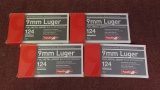 4 boxes of Aguila 9mm Luger 124gr FMJ, 50rds per box