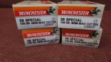 4 boxes of Winchester 38spl 158gr Semi-Wad Cutter, 50rds