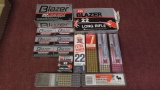 Approx. 1000 +/- rds of 22long rifle ammo, includes CCI Blazer