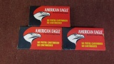 3 boxes of American Eagle 9mm Luger Ammo 147gr FP