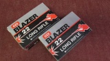 2 boxes of Blazer 22long rifle, 500rds per box, by the piece