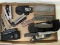 Knife Lot - 11 pieces - stones, Leatherman Multi tool, Buck Knife