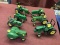 7 John Deere Die cast toy tractors - all toys have been played