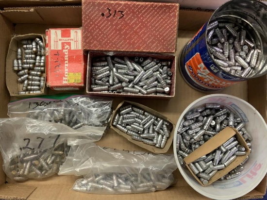Bullet lot - approx. 31 pounds .277 270 cal, .320, .322, .257,