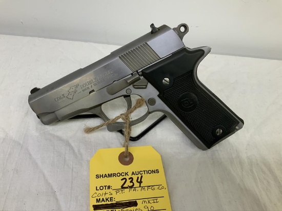 Colt's, MK II Series 90, 45auto pistol, sn: DE01852, 3.5" brl
