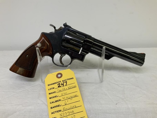 Smith & Wesson, 570, 41 magnum, sn: N23548, 6" brl