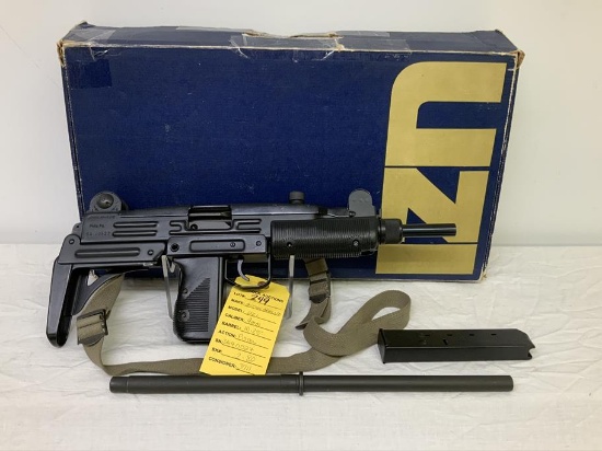 Action Arms LTD, UZI, 9mm, sn: SA40527, 16 1/8" brl, rifle