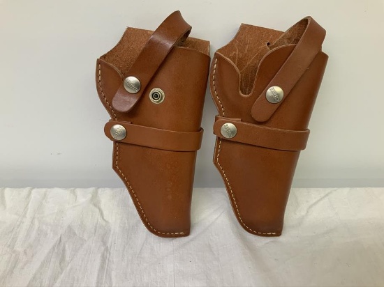 2- Hunter Leather Holsters for 3" Revolvers, 1190 1017 &