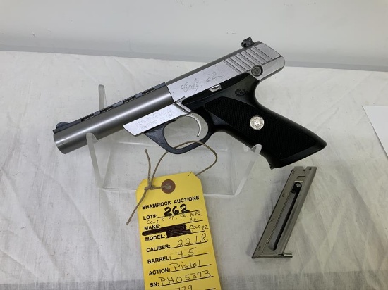 Colt 22 22lr pistol, sn PH05373, 4.5" barrel, 2 10 rd mags,