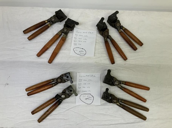 Lyman bullet molds with handles - 2 boxes with 4 molds each,