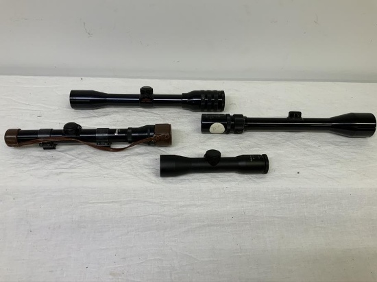 Scope lot - 4 scopes - Valor 3x9, Savage 2-5, Kassnar 4X