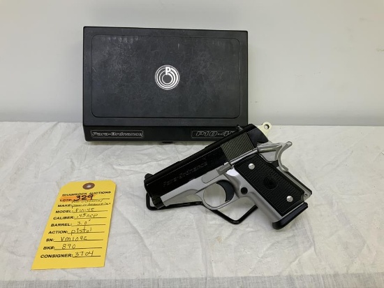 Para P10.45 45 acp pistol, sn VM1092, 3" barrel, box, 1mag.,