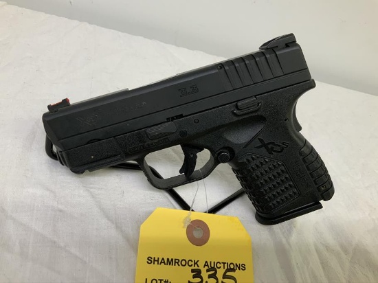 Springfield XDS 45 ACP pistol, sn X5634683, 3.3" barrel,