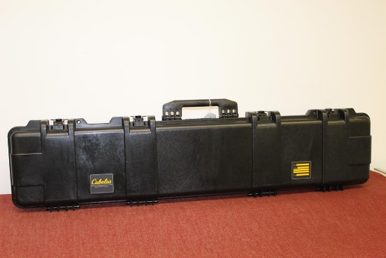Cabela's single rifle hard case, inside measurement 4x9