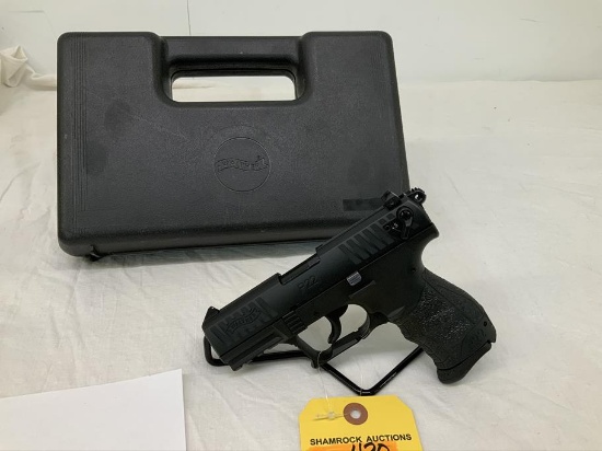 Walther P22 22lr pistol, sn Z032737, 3.25" barrel, hardcase,