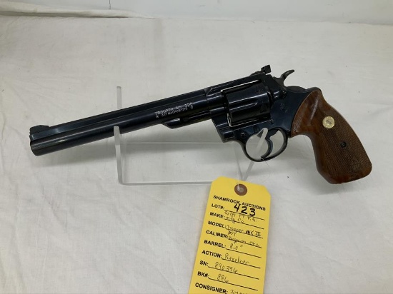 Colt Trooper MK III 357 mag revolver, sn 890396, 8" barrel,