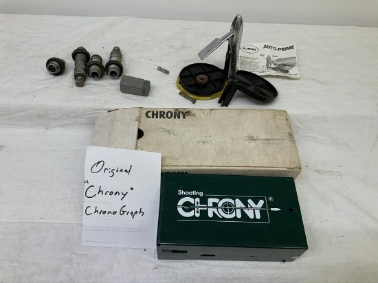 Chrony the Original chronograph with box, hand primer,