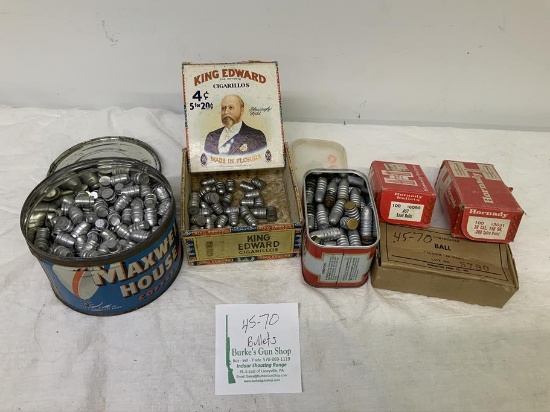 45-70 bullets approx. 17 lbs, will ship flat rate