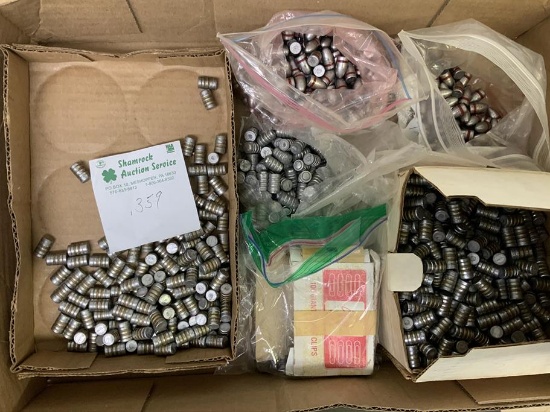bullet lot - 9mm .356, .359, almost full box of Hornady 500ct