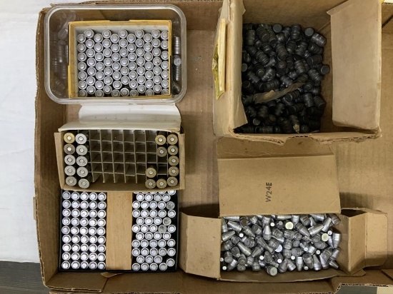 bullet lot - approx. 11 lbs, 9mm, .357, .358 bullets