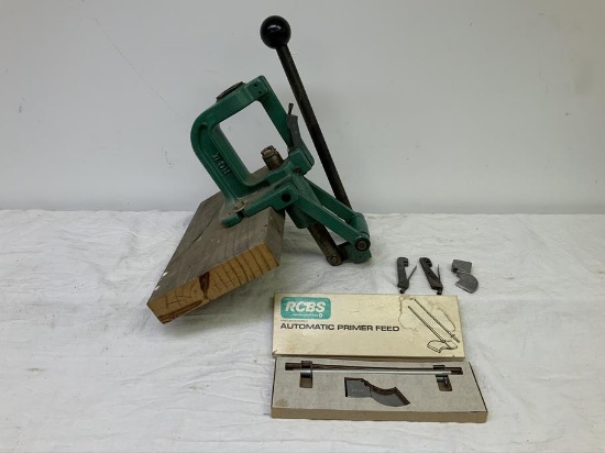 RCBS RCII press and primer feed, will ship without wood