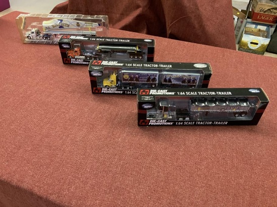 Die cast promotions tractor trailers 1:64 scale - FFA - 4 total