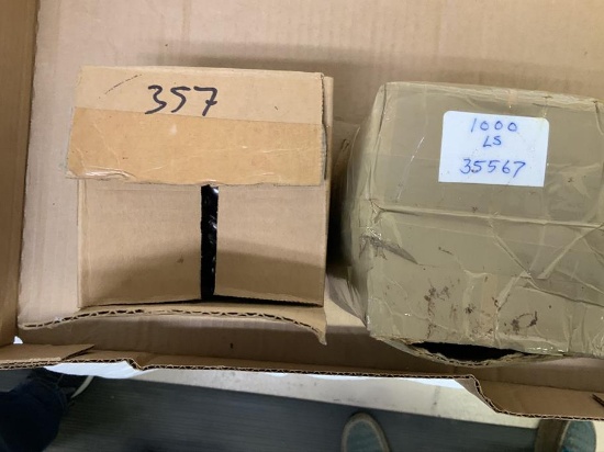 Approx. 24 lbs of boxes bullets, 357 cal