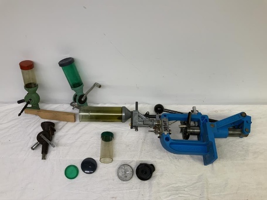 Dillon RL550 reloading press with 3 powder measures, 1 Dillon and 2