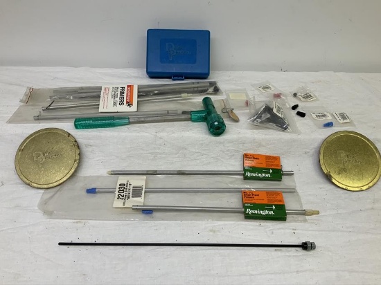 2 box lots of reloading items - Parts for Dillon press, plus