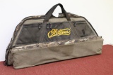 Mathews bow with soft case, arrows, arrow hard case and