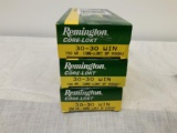 3 Boxes of Remington Core-Lokt 30-30 Win. 150gr, full bxs