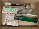 box lot of RCBS reloading items, little Dandy Powder measure,