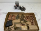 Ammo lot - 7.62x54R 40 rds, 45-90 4 rds, 375 H&H 3 rounds,