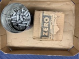 approx. 19 lbs of .45 cal bullets, 200gr and 405 gr.? container