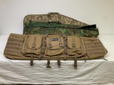 3 tactical gun cases, all soft, 1 is like new, 2 show use, 1- 40