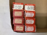 .22 cal bullet lot - 5 full boxes of Hornady and 3 partial boxes,