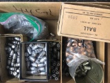 bullet lot - 45 and 44 cal, box weighs 22 lbs, will ship flat rate